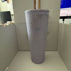 2023 Starbucks Gradient Purple 24oz Cold Drink Cup Diamond Studded Tumbler